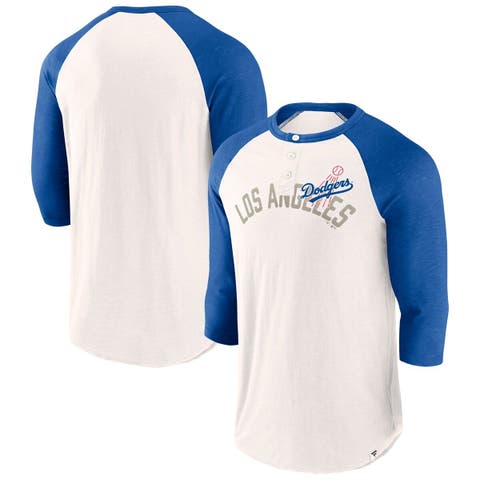 Atlanta Braves Nike Rewind 3/4-Sleeve T-Shirt - White/Royal