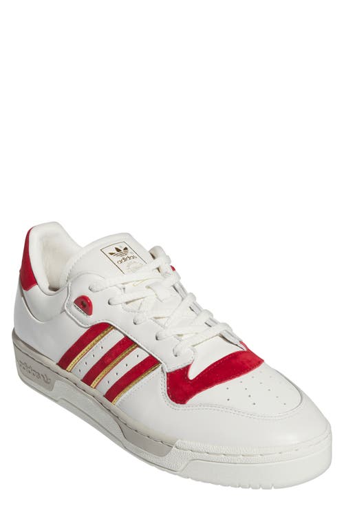 adidas Rivalry 86 Low Basketball Sneaker Cloud/Red/Ivory at