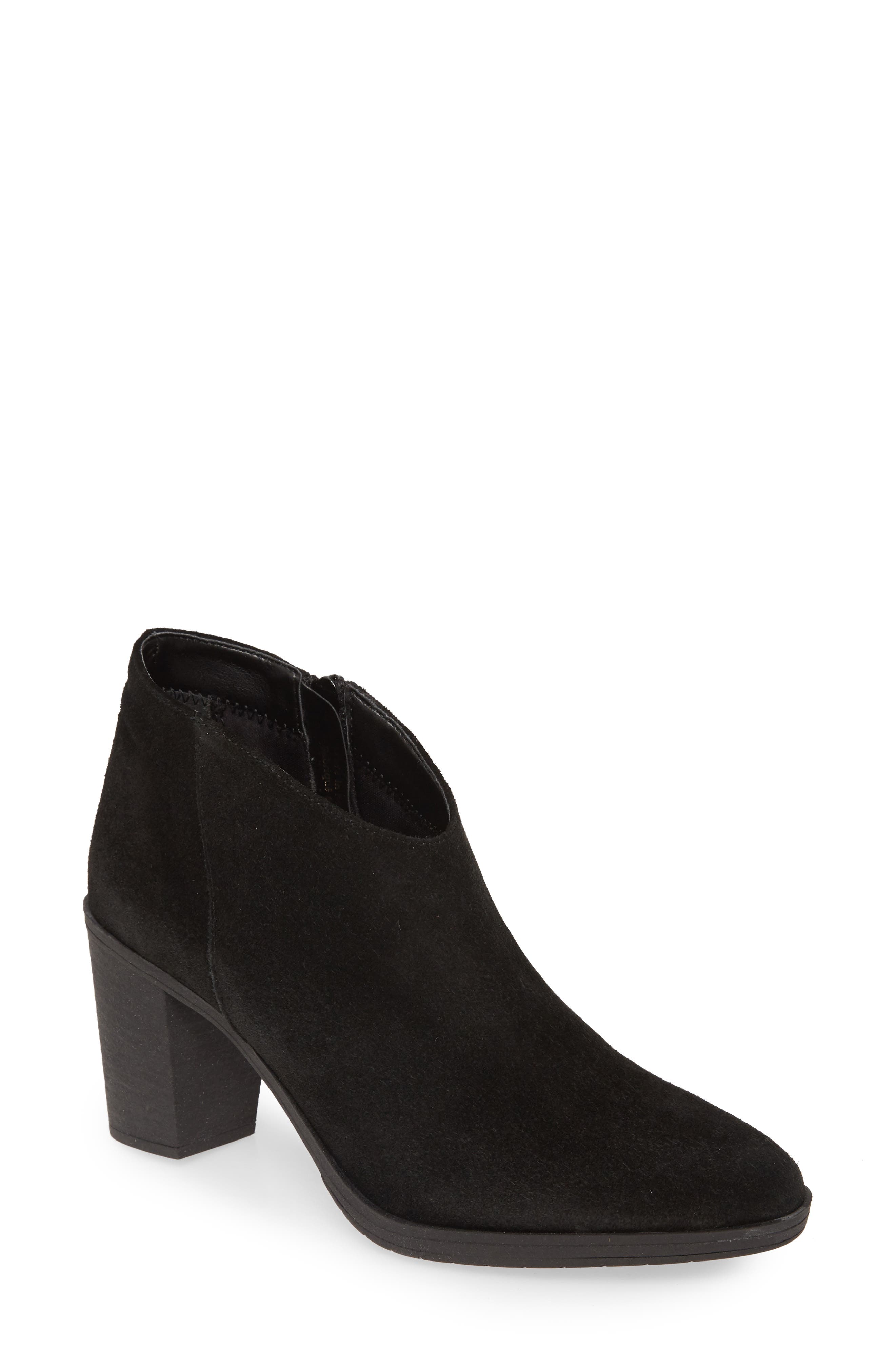 nordstrom black suede booties