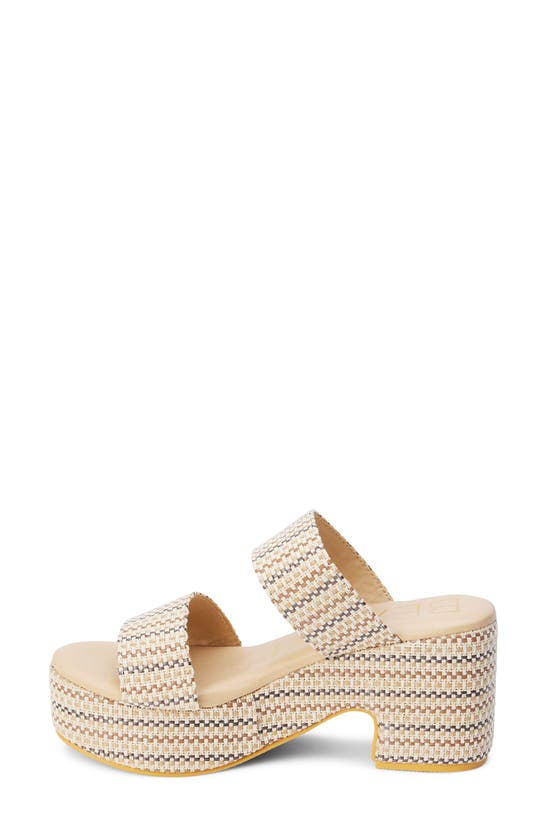 Shop Coconuts By Matisse Ocean Ave Espadrille Platform Slide Sandal In Ivory Mosaic