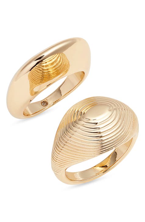 Set of 2 Dome Rings