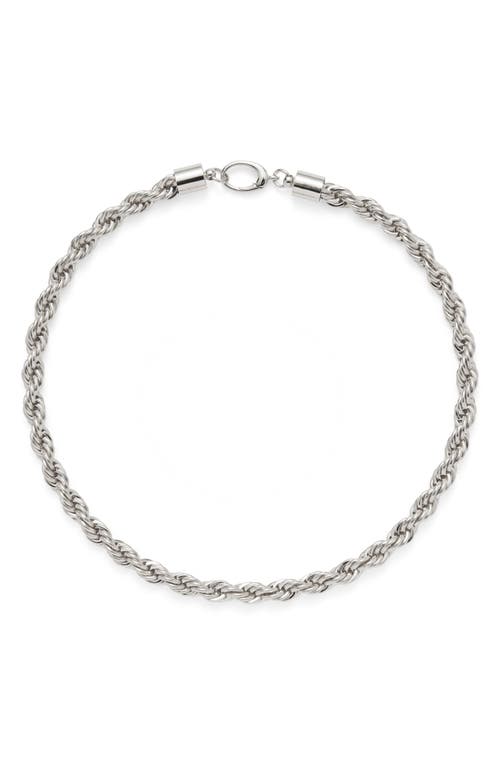 Lady Grey Xl Rope Chain Necklace In Metallic