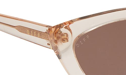 Shop Diff Camila 56mm Gradient Square Sunglasses In Vintage Rose Crystal/brn Grad