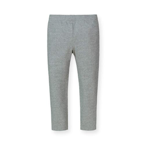 Hope & Henry Girls' Button Cuff Ponte Pant, Toddler In Heather Grey Button Cuff