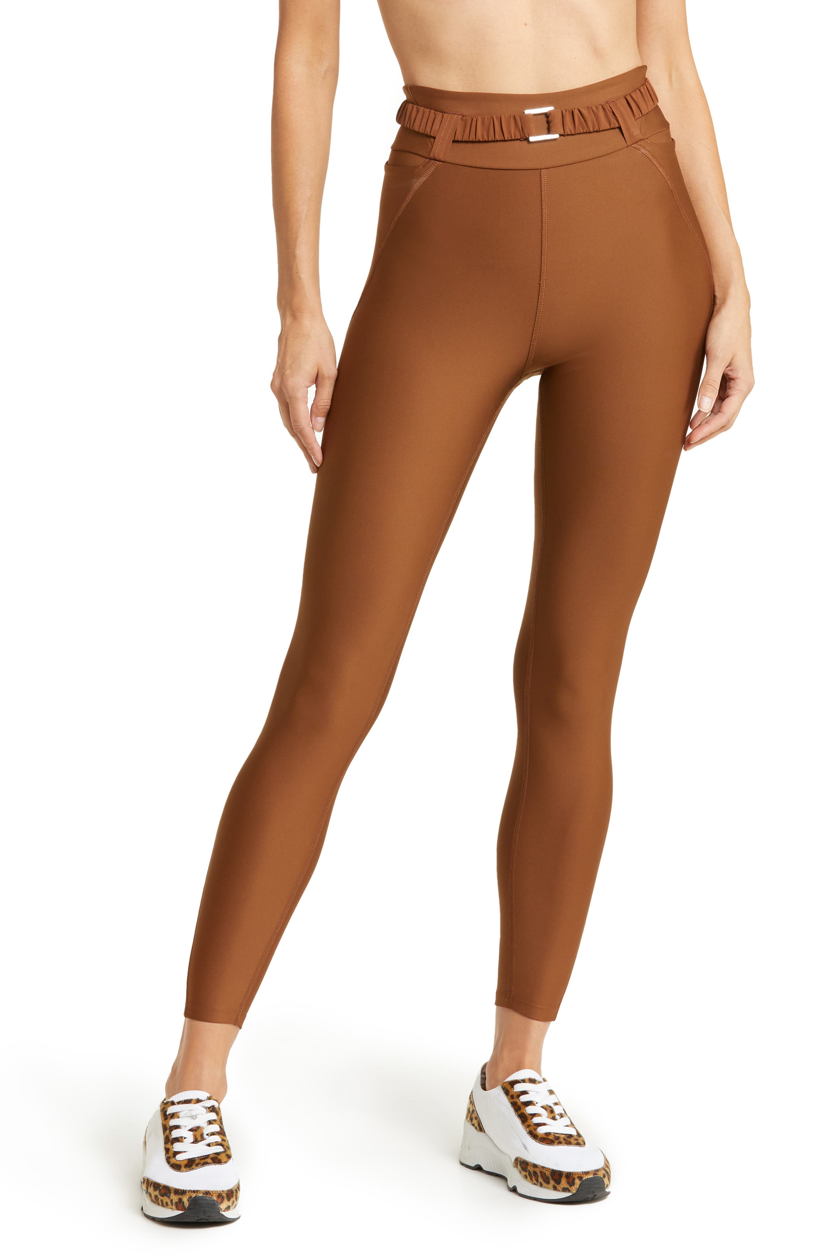 brown leggings for women