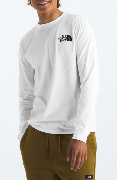 The North Face Nse Box Logo Graphic T-shirt In Tnf White/multi-color