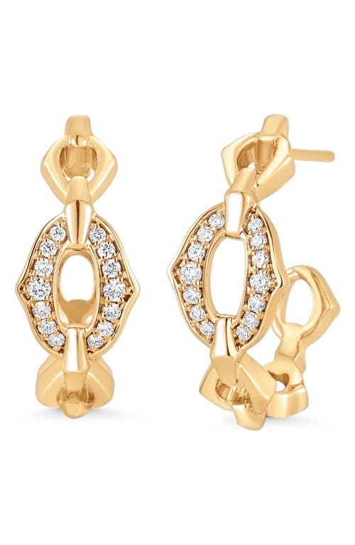 Sara Weinstock Lucia Pavé Diamond Hoop Earring in 18K Yellow Gold at Nordstrom