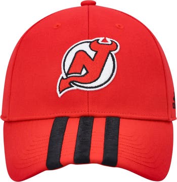 New Jersey Devils adidas Locker Room Adjustable Hat - White