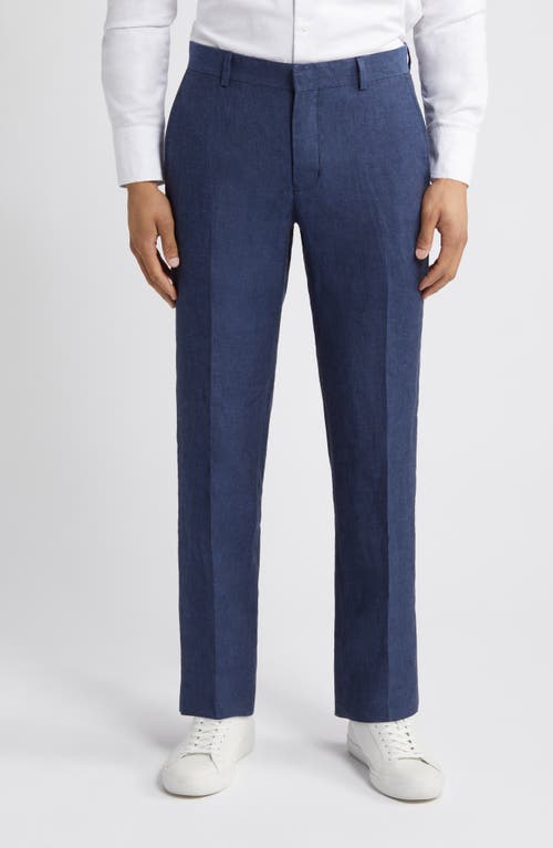 Nordstrom Trim Fit Linen Trousers at Nordstrom,