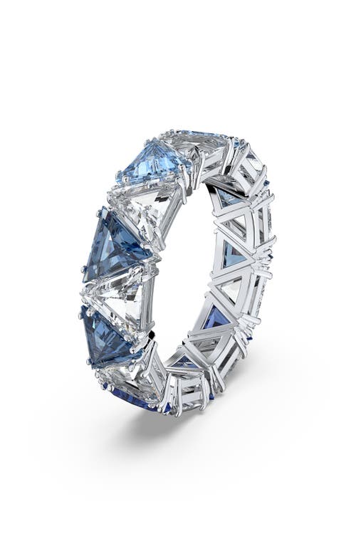 Swarovski Matrix Eternity Ring In Blue Dark Multi