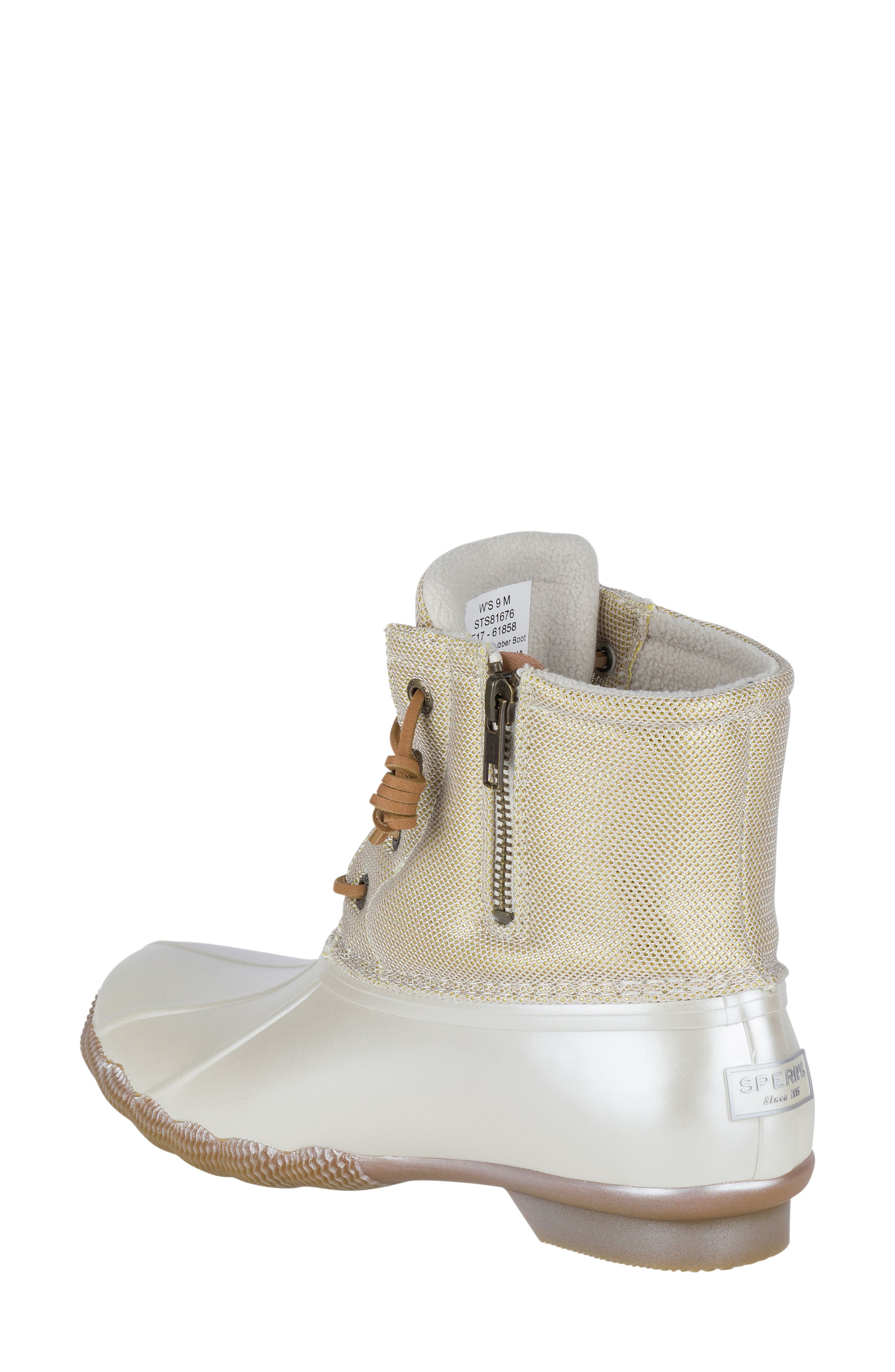 sperry pearlized duck boots