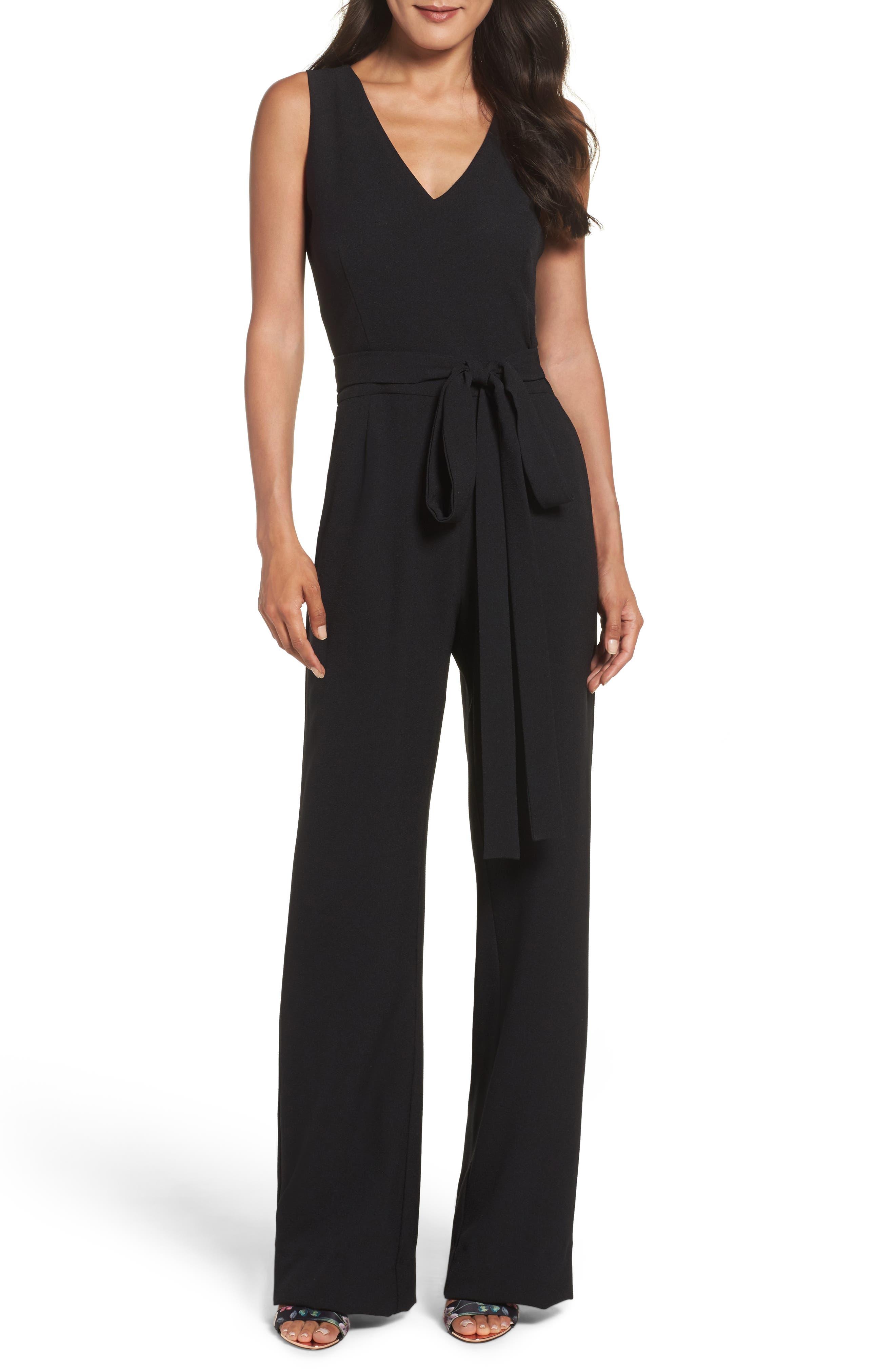 ladies dressy black jumpsuits