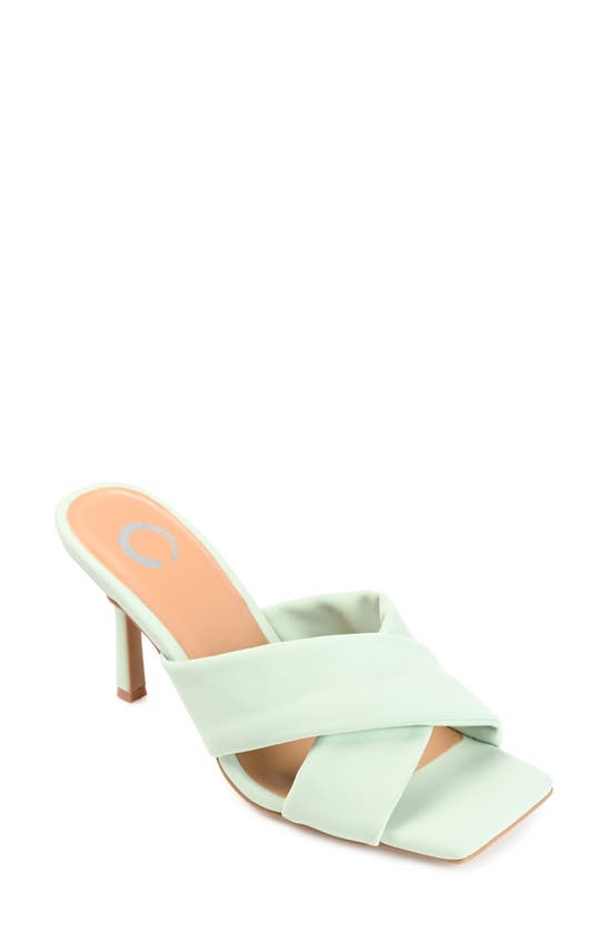Journee Collection Oppal Square-toe Pump In Mint