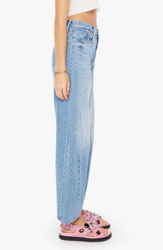 Shop Mother The Half Pipe Flood High Waist Barrel Jeans In Material Girl