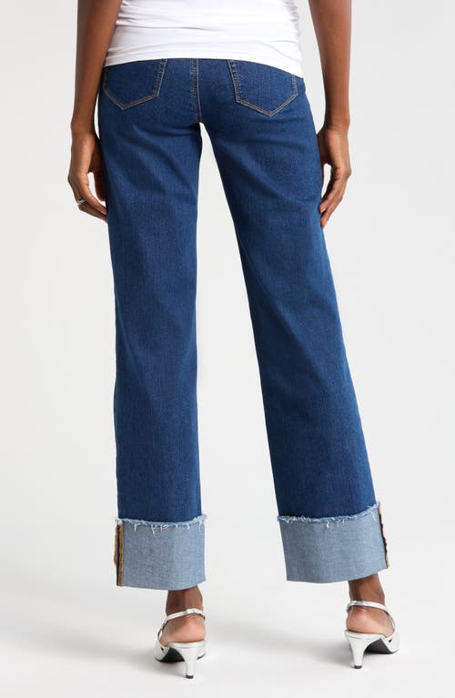 1822 Denim Over The Bump Cuffed Straight Leg Maternity Jeans In Levi