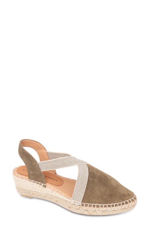 Grace Espadrille Wedge in Olive