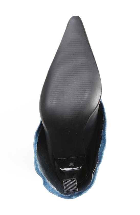 Azalea Wang Tilupa Foldover Cuff Bootie In Blue