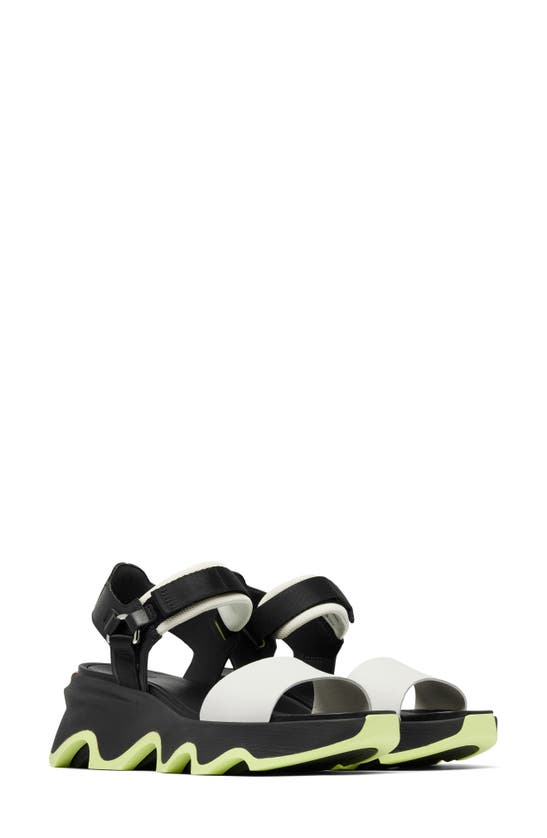 Shop Sorel Kinetic™ Y-strap Sandal In Black/ Jet