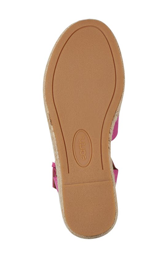 Shop Earth ® Hilda Espadrille Platform Sandal In Dark Pink