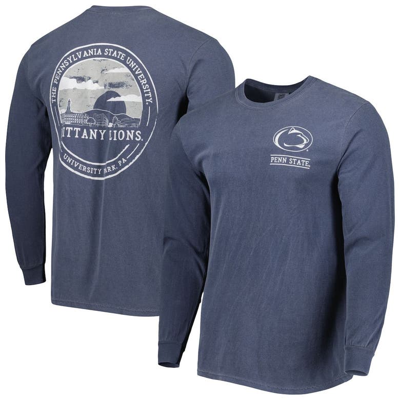 Image One Navy Penn State Nittany Lions Circle Campus Scene Long Sleeve T-shirt