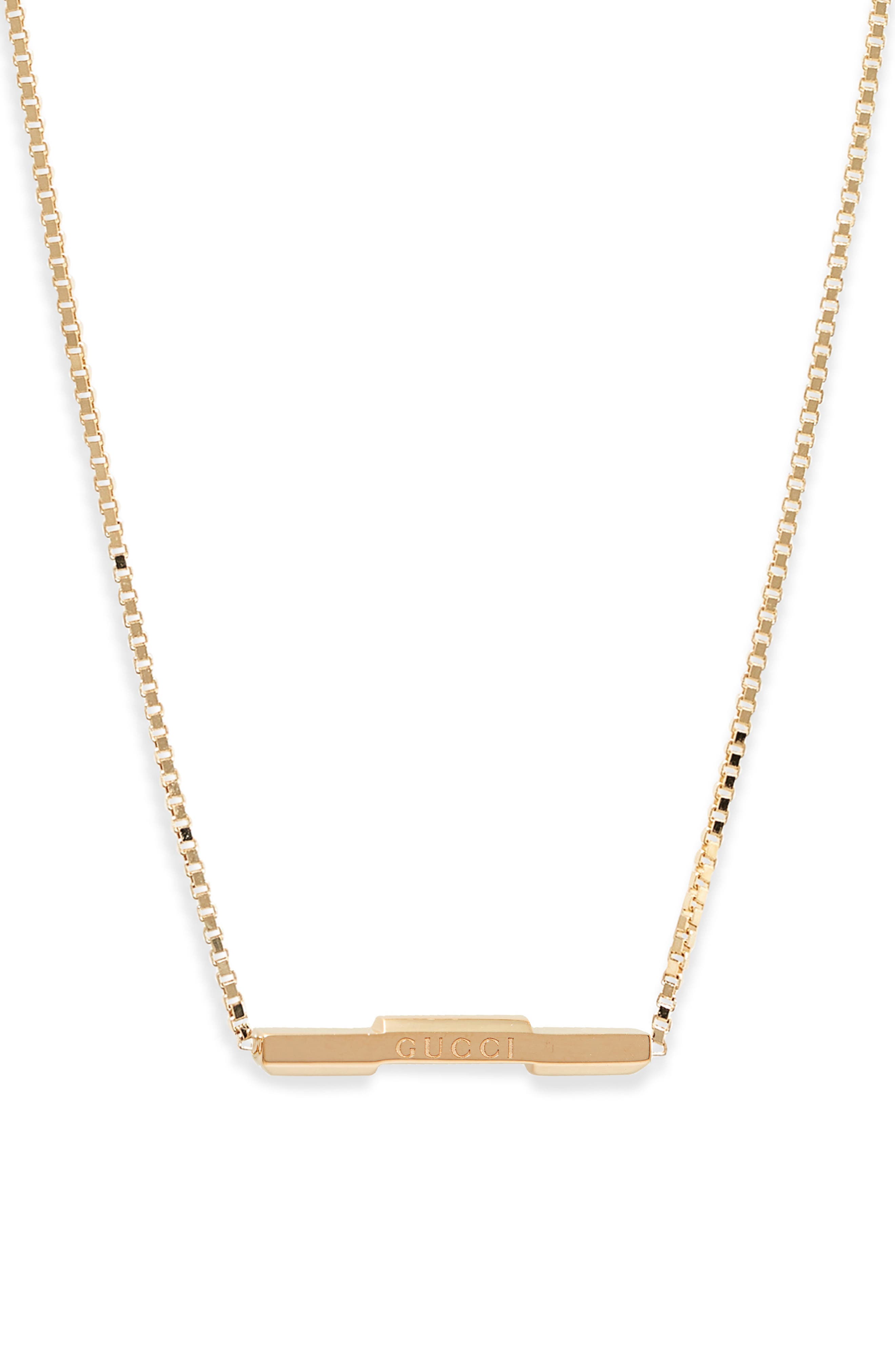 gucci gold necklace womens