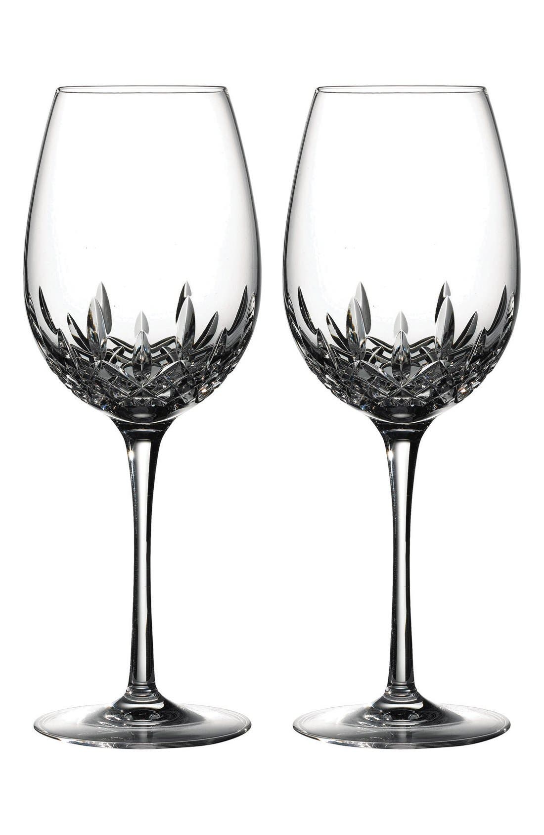 UPC 024258421387 product image for Waterford Lismore Essence Set Of 2 Lead Crystal Red Wine Goblets, Size One Size  | upcitemdb.com