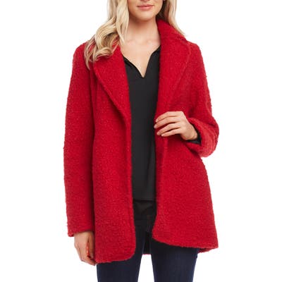 Karen Kane Boucle Coat, Red