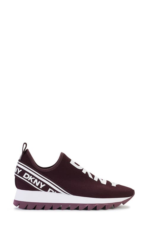 Shop Dkny Abbi Slip-on Sneaker In Dark Cherry