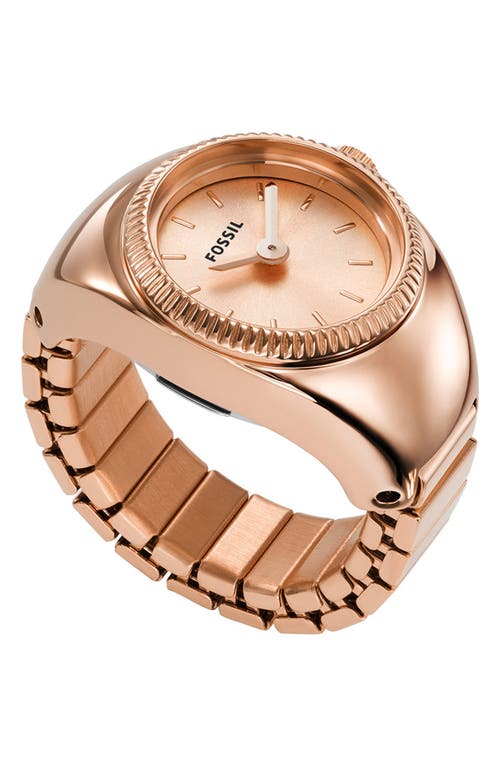 Fossil Ring Watch, 15mm in Rose Gold at Nordstrom