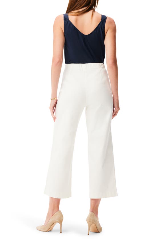 Shop Nic + Zoe Nic+zoe All Day High Waist Crop Wide Leg Jeans In Paper White