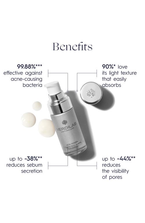 Verdilab Acid Power Imperfections Treating Concentrate In No Color