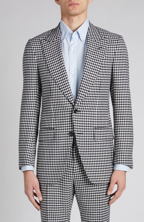 Tom Ford Atticus Tattersall Wool & Cashmere Suit In Zblaw Black/white