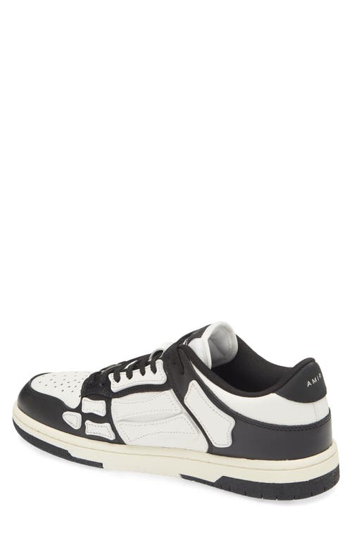 Shop Amiri Skeleton Low Top Sneaker In 004 - Black/white