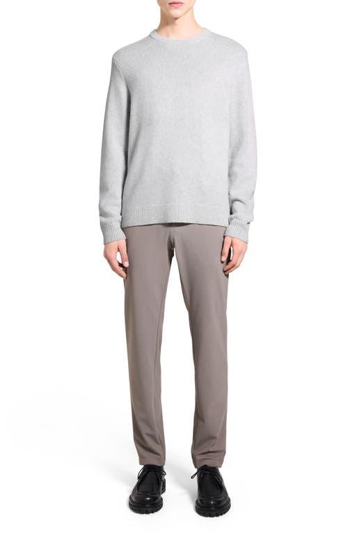 Shop Theory Hilles Plush Wool & Cashmere Sweater In Stone White/light Htr Grey