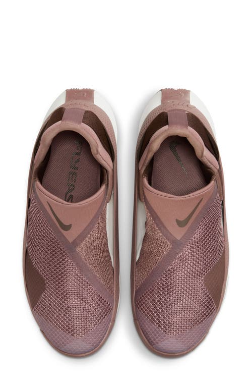 Shop Nike Go Flyease Slip-on Sneaker In Smokey Mauve/brown/white