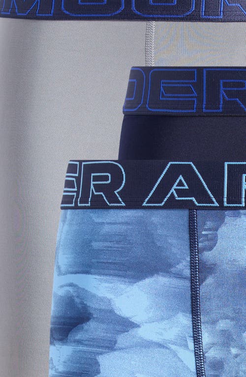 Under Armour Kids' Assorted 3-pack Ua Performance Boxer Briefs In Midnight Navy
