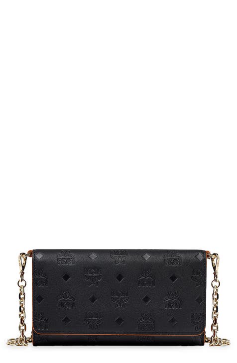black mcm crossbody purse