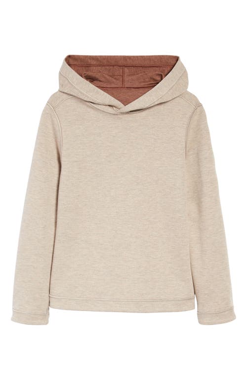 Johnston & Murphy Kids' Solid Reversible Hoodie In Rust/oatmeal