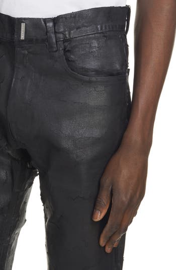 Givenchy Crackle Slim Stretch Denim Pants | Nordstrom