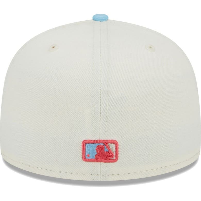 New Era Cream/light Blue Colorado Rockies Spring Color Twotone 59fifty
