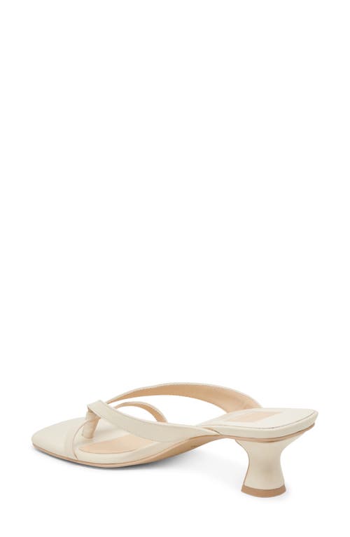 Dolce Vita Brevel Kitten Heel Flip Flop in Bone Leather 