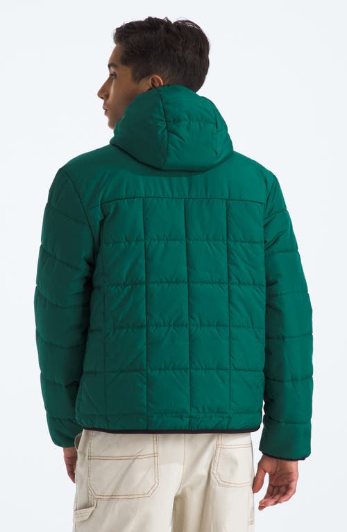 Shop The North Face Kids' Shasta Water Repellent Reversible Hooded Jacket In Evergreen