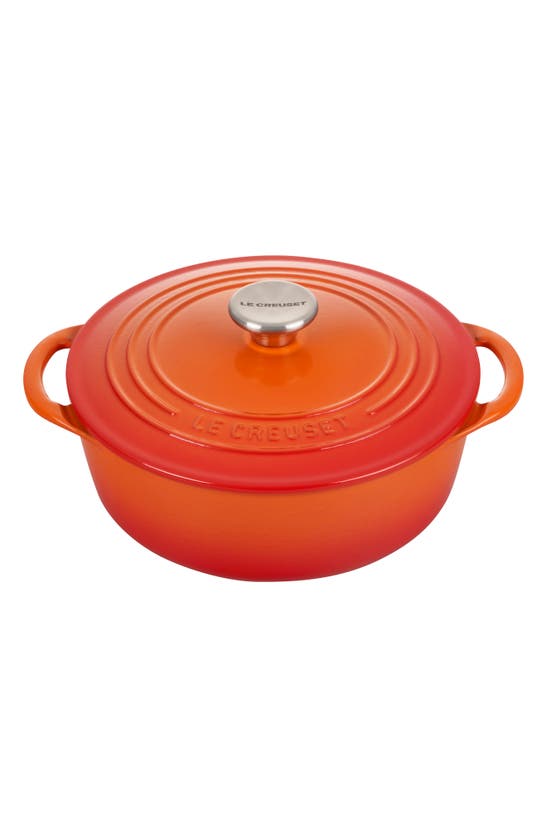 Le Creuset Signature 2.75 Quart Enamel Dutch Oven In Orange Tones