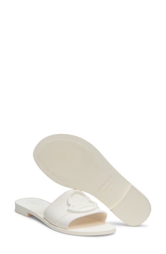 Shop Moncler Bell Slide Sandal In Gardenia