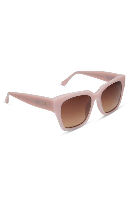 Shop Diff Bella Ii 54mm Square Sunglasses In Brown Gradient