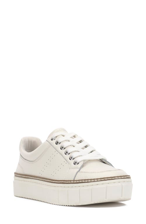 Randay Leather Platform Sneaker in Bright White