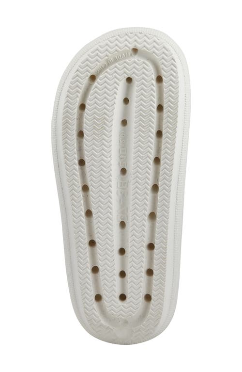 Flexus By Spring Step Bubbles Waterproof Slide Sandal In White