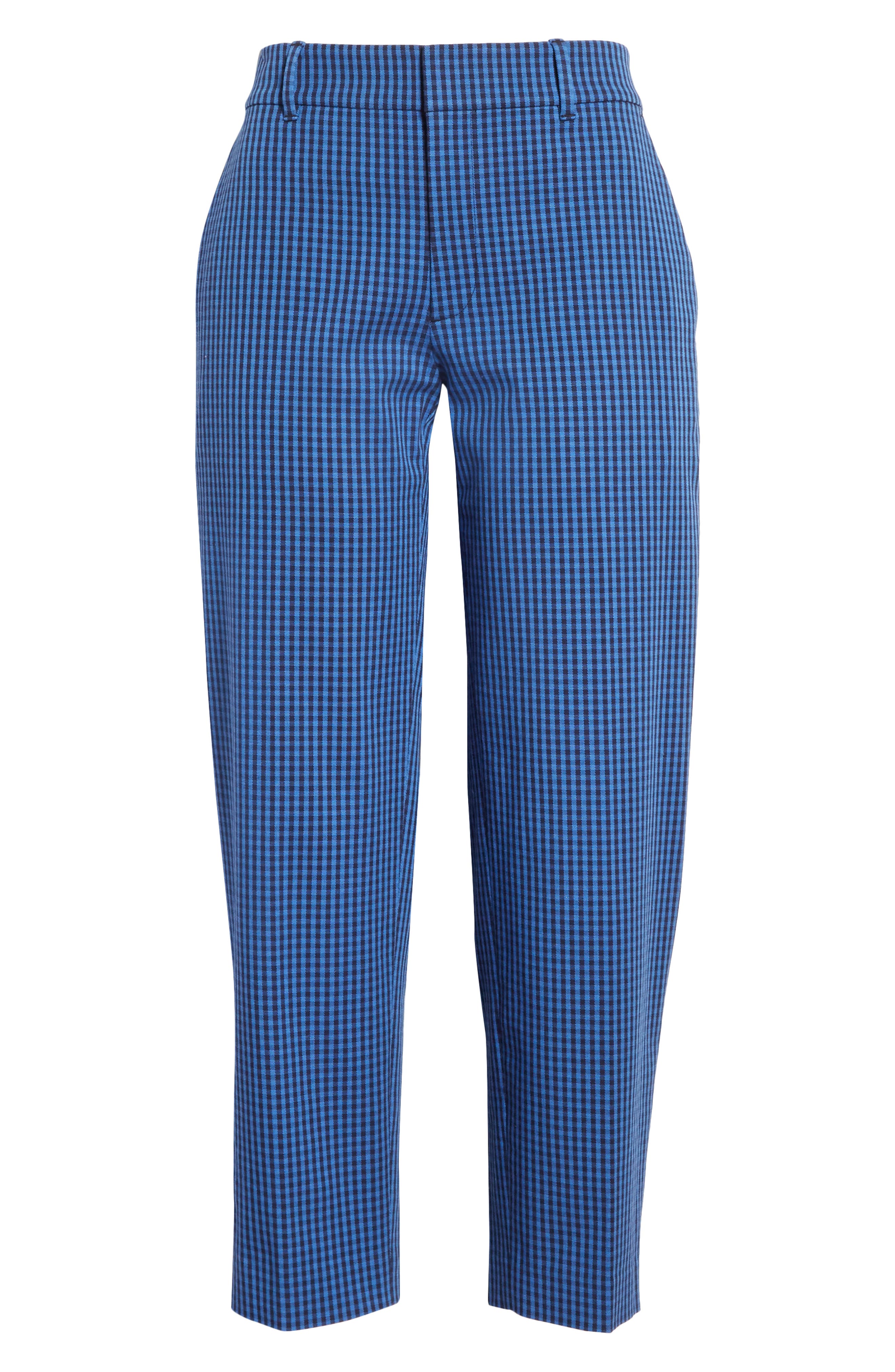 Club Monaco Matie Gingham Crop Pants In 