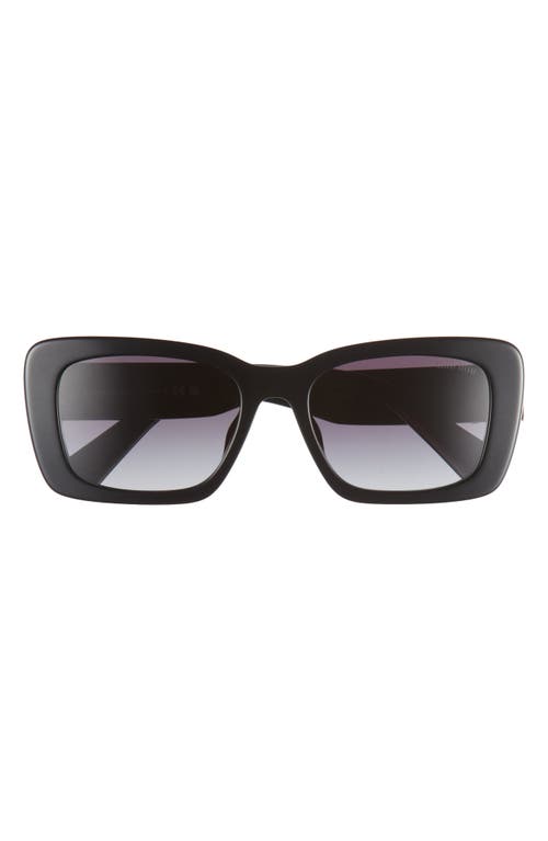 Miu Miu 53mm Rectangular Sunglasses in Black at Nordstrom