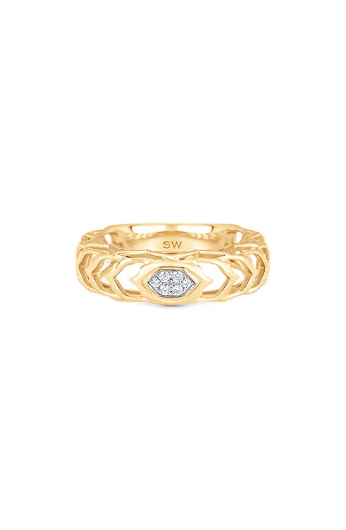 Sara Weinstock Dentelle Diamond Cluster Ring in Rose Gold